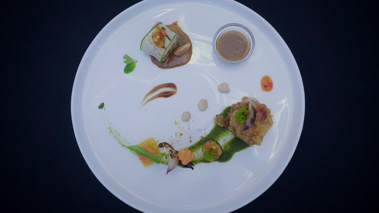 Duo of Oriental Spiced Crispy Chicken and Roulade by Chef R.S.R. Deshapriya – - Recipe