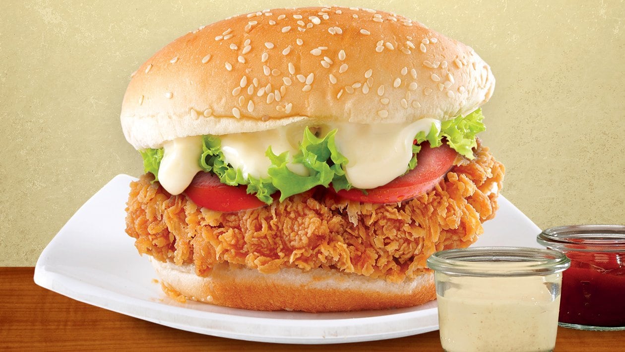 Crispy Fried Chicken Burger - Recipe