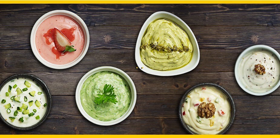 Have fun with dip recipes using the Hellmann’s interactive Mayo Mix-In tool