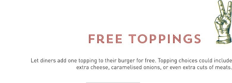 Free toppings Free toppings
