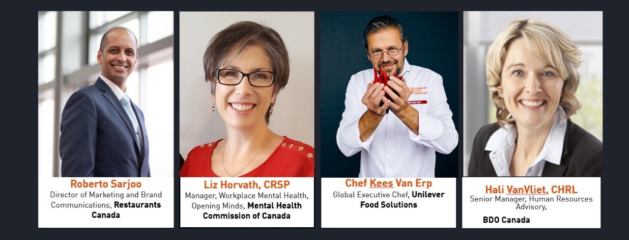 Panel of four experts from the mental health webinar 