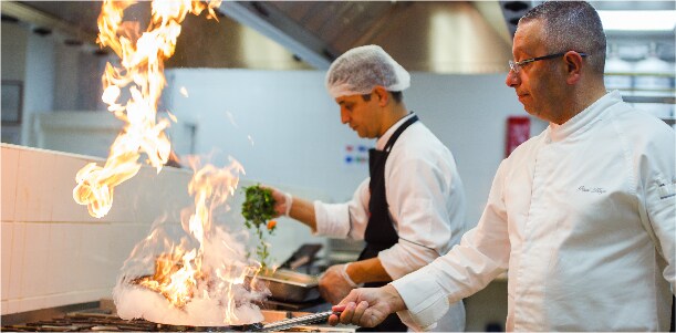 Chef Paul Hage serves it up