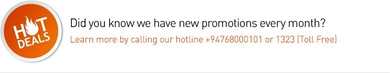 call our team for hot deals