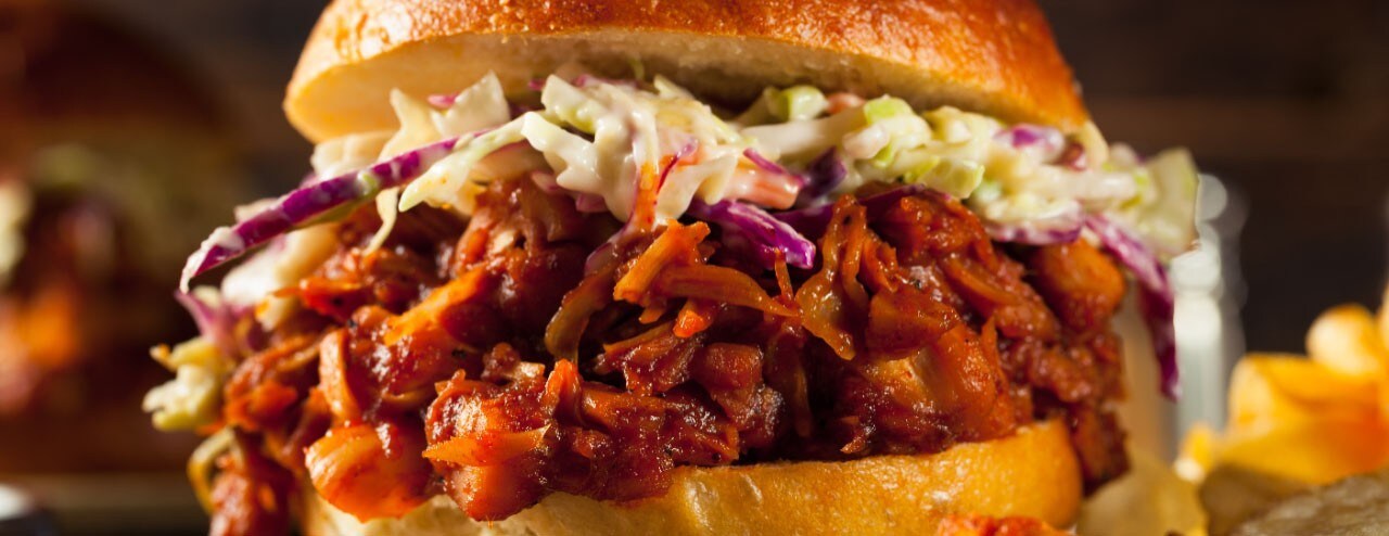 pulled jackfruit in a bun pulled jackfruit in a bun