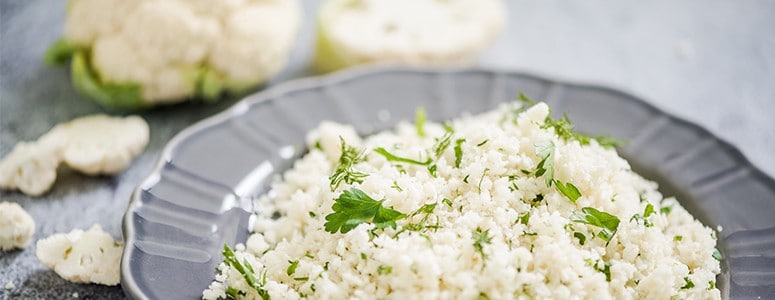 cauliflower served on a plate cauliflower served on a plate