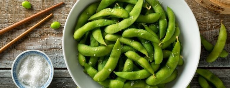 Edamame in a bowl Edamame in a bowl