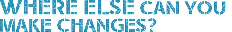 where else can you make changes? where else can you make changes?
