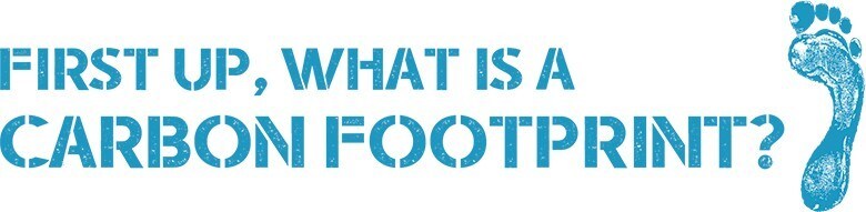 first up, what is a carbon footprint? first up, what is a carbon footprint?