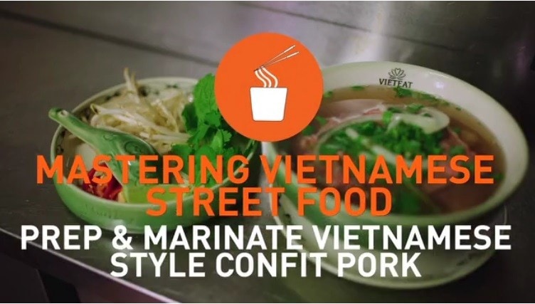 Prepping & marinating Vietnamese style confit pork