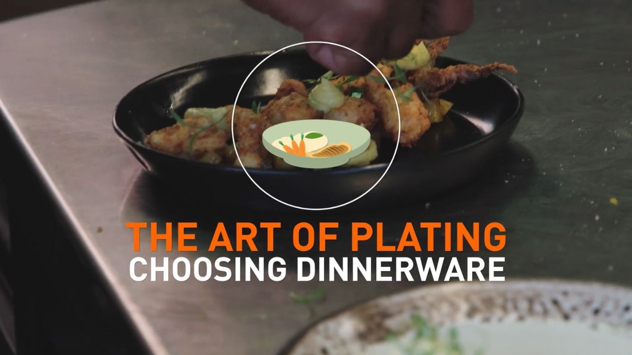 The Art of Plating, Choosing dinnerware