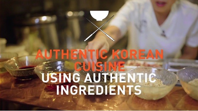 Using authentic Korean ingredients