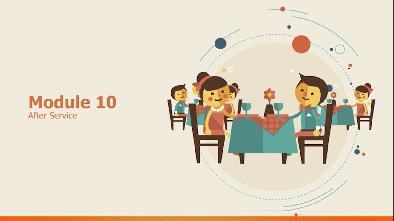 Food Safety 10 After service