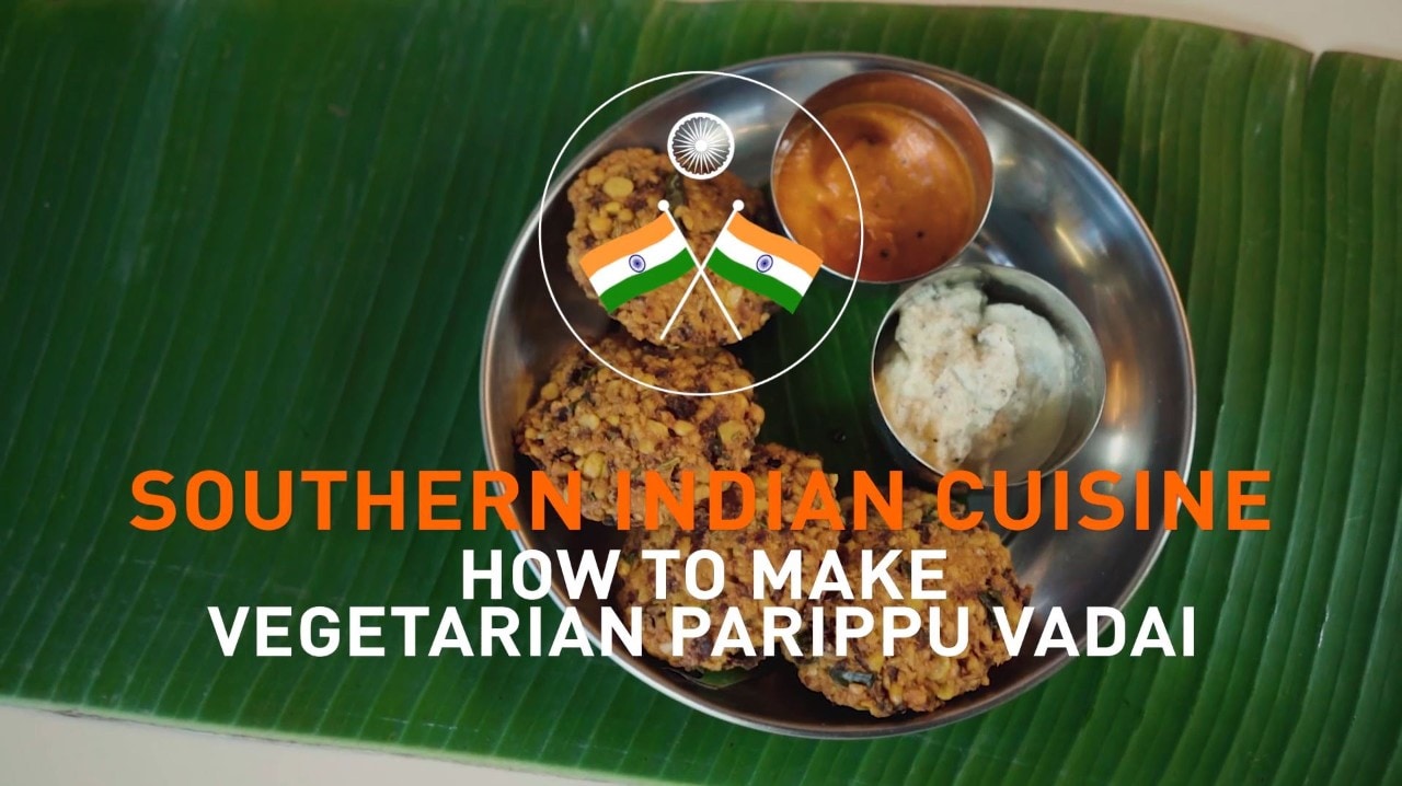 South Indian Cuisine Parippu Vadai Vegetarian video