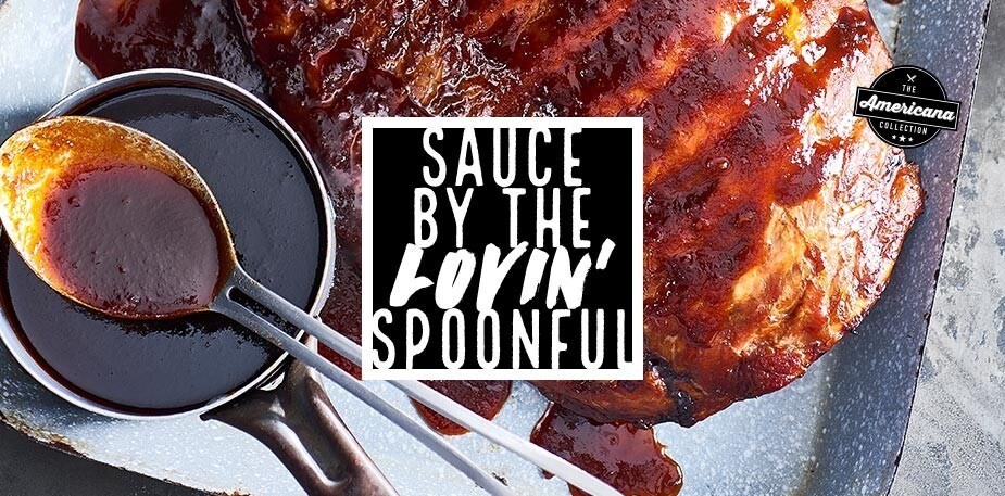 Sauce on cooked meat