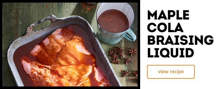 Maple cola braising liquid dish