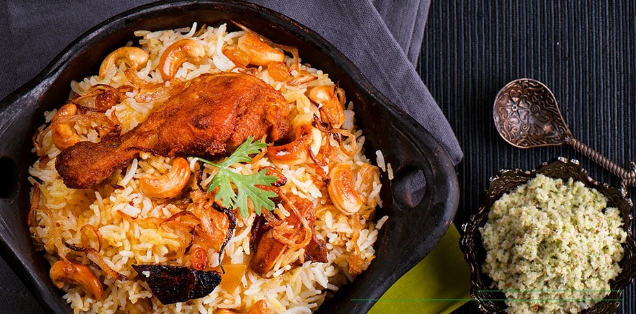 How did biryani come to Sri Lanka?