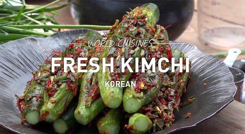 fresh Korean kimchi