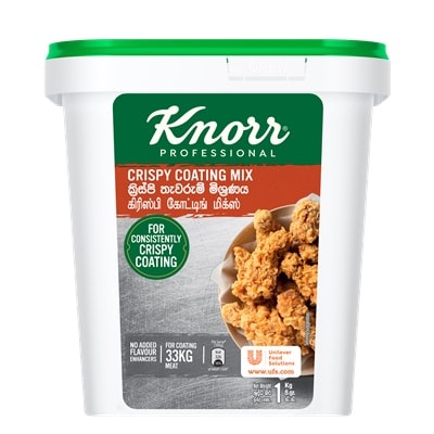 Knorr Professional Crispy Coating Mix [Sri Lanka Only] (6x870G) - Knorr Professional Crispy Coating Mix delivers consistently delicious fried chicken, 3X crispier than scratch