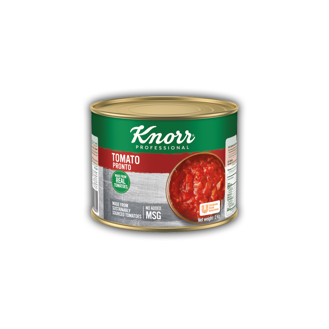 Knorr Tomato Pronto (6x2KG) - Knorr Tomato Pronto uses fresh Italian tomatoes, that makes a great tasty dish every time