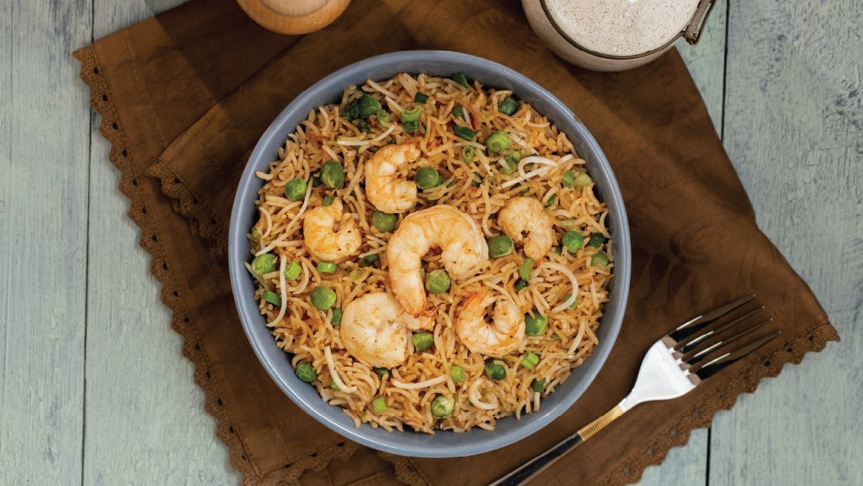 Chunky And Spicy Prawn Fried Rice – - Recipe