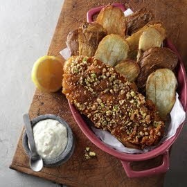 Dukkha Crusted Fish & Chips Dukkha Crusted Fish & Chips