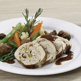 Apricots and Pistachio Stuffed Turkey Roulade