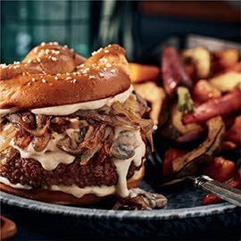 Cheese Fondue Burger Cheese Fondue Burger