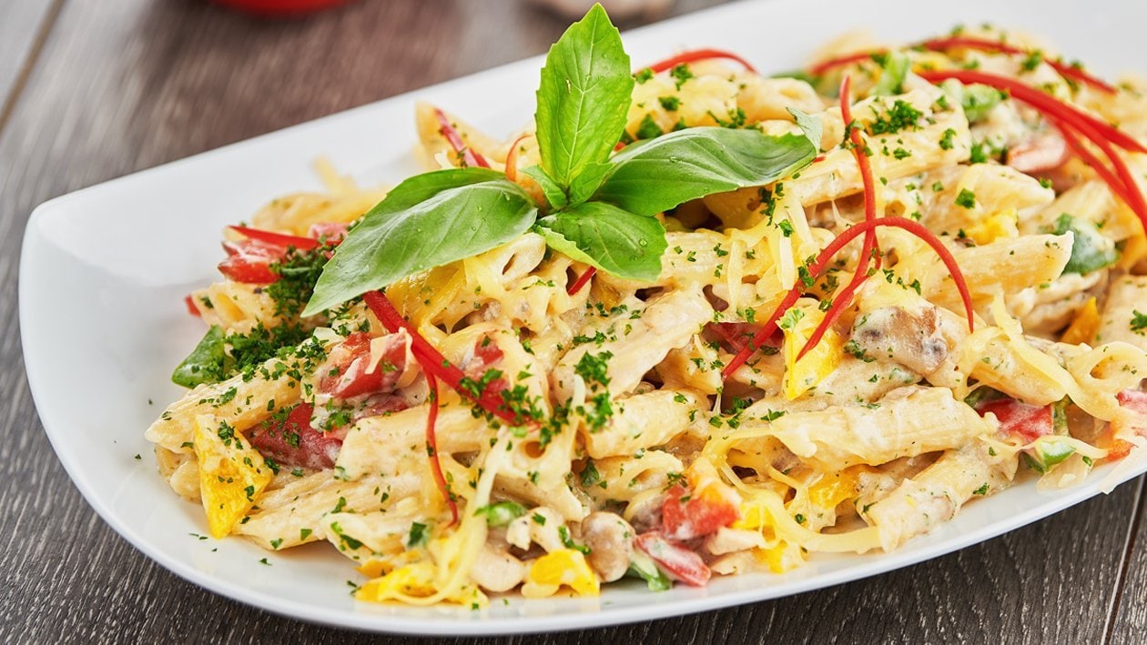 Cheesy Chicken and Mushroom Pasta – - Recipe