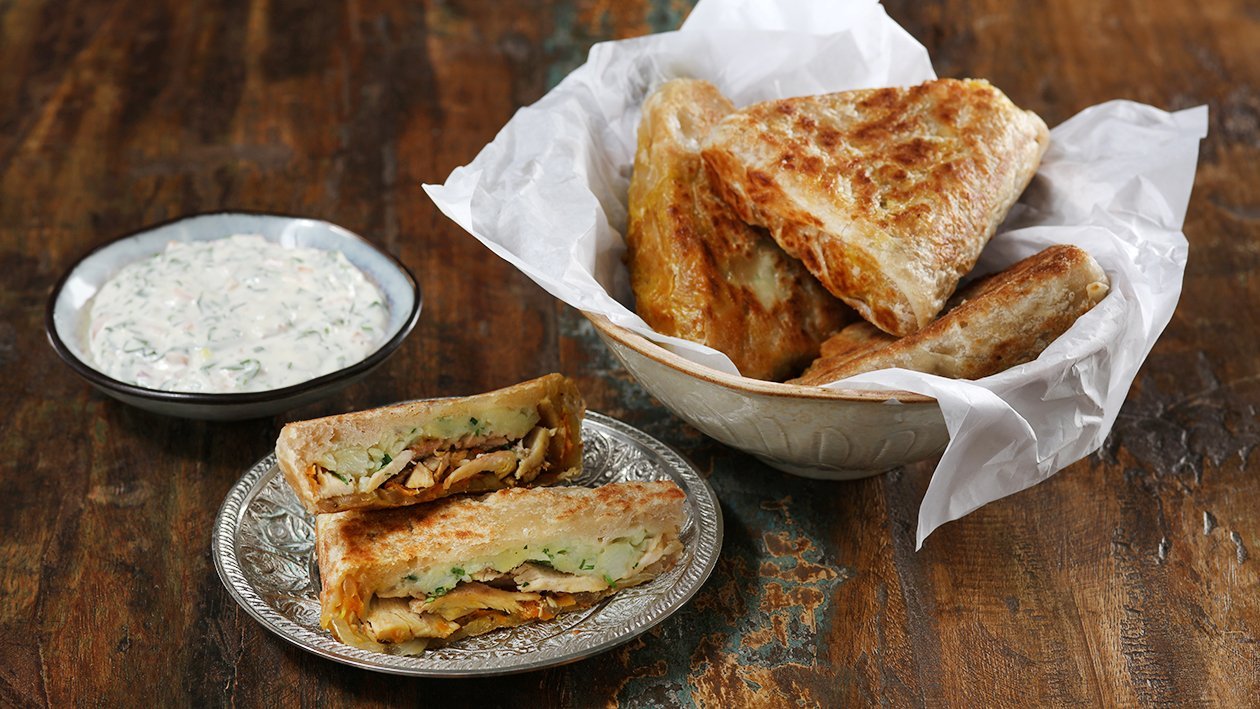 Chicken Roti with Coriander Garlic Mayo – - Recipe