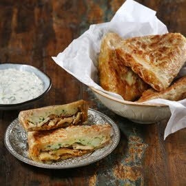 Chicken Roti with Coriander Garlic Mayo Chicken Roti with Coriander Garlic Mayo
