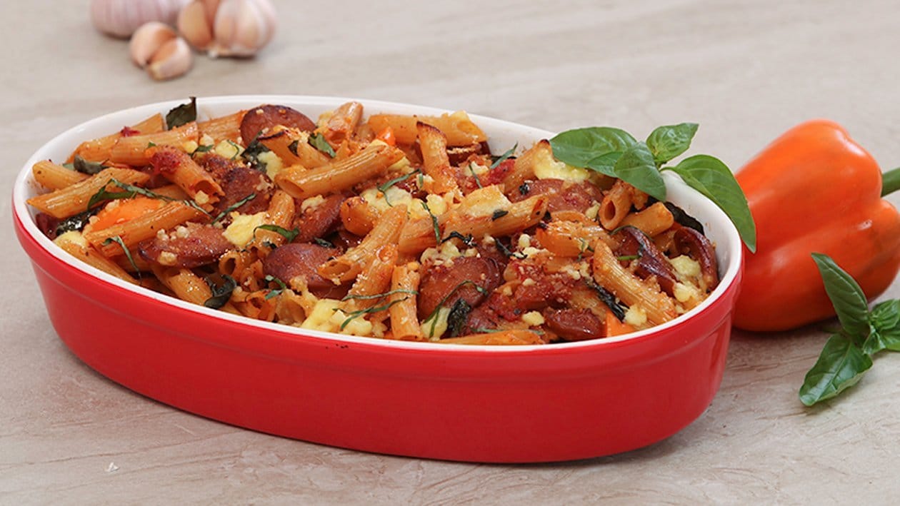 Chorizo Pasta Bake – - Recipe