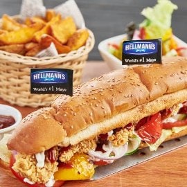 Crispy Fried Chicken Submarine Crispy Fried Chicken Submarine