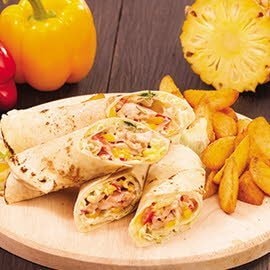 Hawaiian BBQ Chicken Wraps Hawaiian BBQ Chicken Wraps
