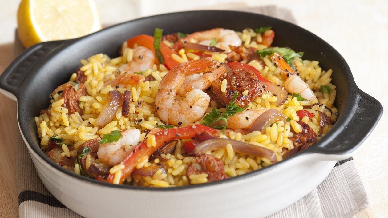 Mixed Seafood Yellow Fried Rice – - Recipe