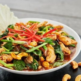 Spicy Stir Fried Chicken and Kangkung in Oyster Sauce Spicy Stir Fried Chicken and Kangkung in Oyster Sauce