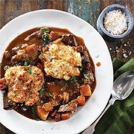 Beef Stew with Cheddar Corn Dumplings Beef Stew with Cheddar Corn Dumplings